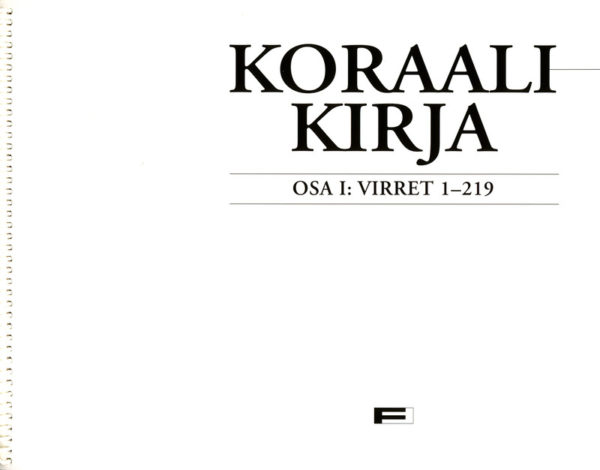 Koraalikirjat, 3-osainen -nuottikirja