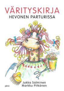 Hevonen Parturissa, värityskirja Hevonen Parturissa, värityskirja