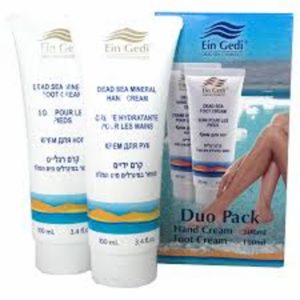 Ein Gedi jalka- ja käsivoide lahjapakkauksessa 100 ml Ein Gedi jalka- ja käsivoide lahjapakkauksessa 100 ml