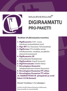 DigiRaamattu Pro -paketti (mm. IRT, Novum, + Saarisalo + Palva) DigiRaamattu Pro -paketti (mm. IRT, Novum, + Saarisalo + Palva)