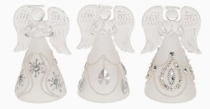 Timanttihelma-lasienkeli 8 cm Timanttihelma-lasienkeli 8 cm