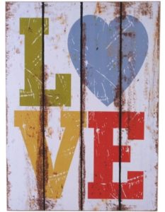 Love - seinätaulu Love - seinätaulu