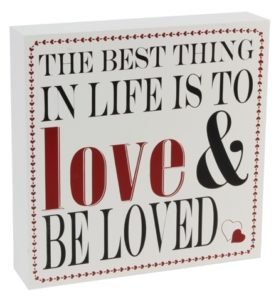 Love & Be loved - tekstikyltti Love & Be loved - tekstikyltti