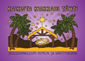 Kaikista kirkkain tähti - Jouluevankeliumi riimein ja värityskuvin