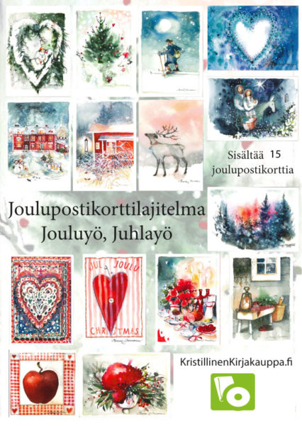Joulupostikorttilajitelma: Jouluyö, juhlayö (sis. 15 korttia)