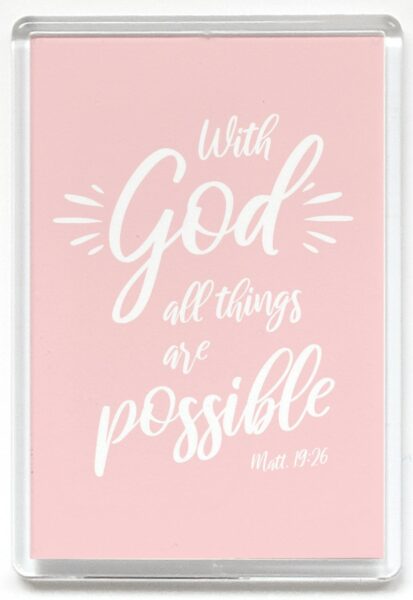 Magneetti, With God all things are possible, roosa