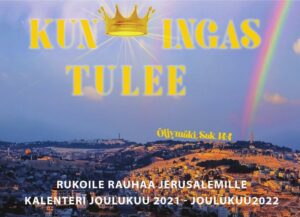 Rukoile rauhaa Jerusalemille 2022 -kalenteri Rukoile rauhaa Jerusalemille 2022 -kalenteri