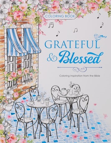 Grateful & Blessed - värityskirja aikuisille