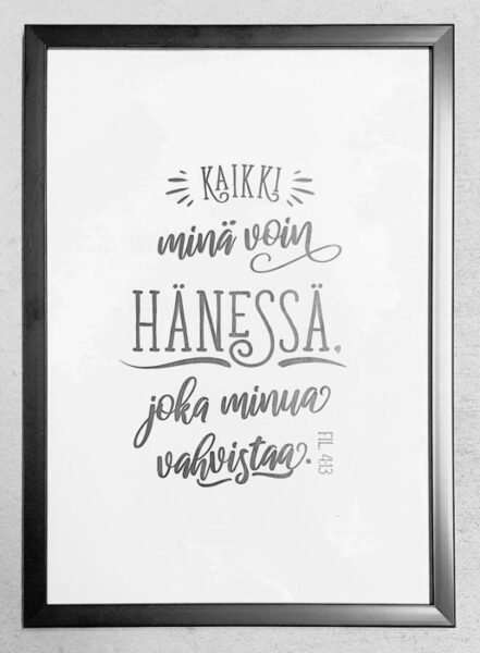 Taulu, Kaikki minä voin hänessä Fil. 4:13