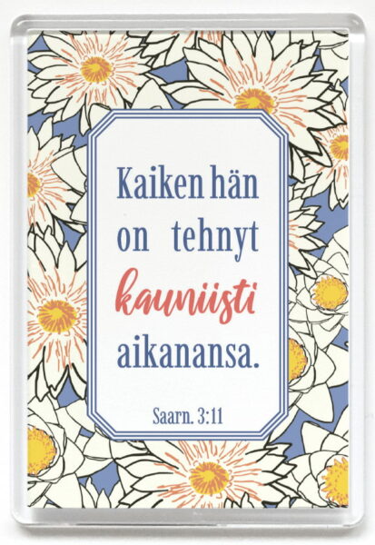 Magneetti, Kaiken hän on tehnyt kauniisti aikanansa.