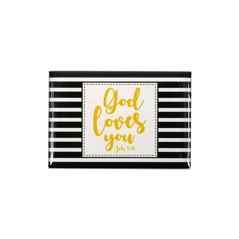 Magneetti God Loves You Joh 3 16 Kristillinenkirjakauppa fi