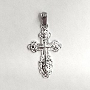 Risti, ortodoksi, hopeaa, 22 mm