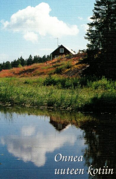 Onnea uuteen kotiin (kaksiosainen kortti)