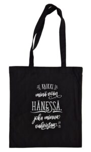 Kangaskassi, Kaikki minä voin hänessä, joka minua vahvistaa. Musta.