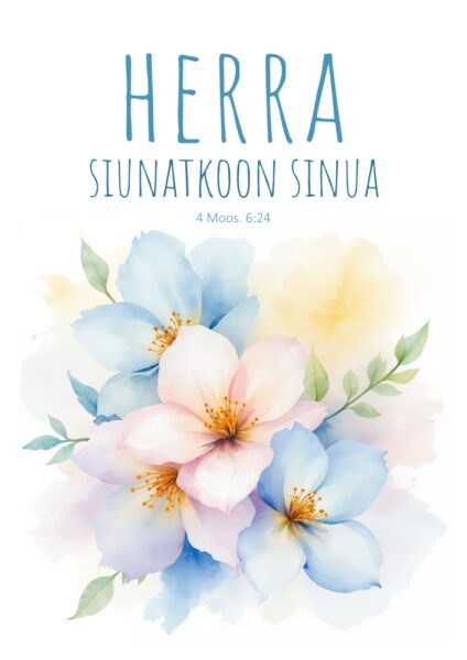 Kaksiosainen kortti - Herra siunatkoon sinua (sis.kuoren)