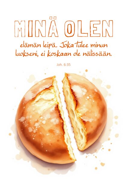 Kaksiosainen kortti - Minä olen elämän leipä (sis.kuoren)