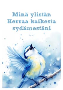 Kaksiosainen kortti - Minä ylistän Herraa (sis.kuoren)
