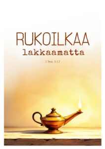 Kaksiosainen kortti - Rukoilkaa lakkaamatta (sis.kuoren)