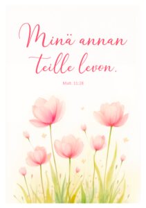 Kaksiosainen kortti - Minä annan teille levon (sis.kuoren)