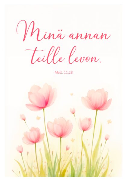 Kaksiosainen kortti - Minä annan teille levon (sis.kuoren)