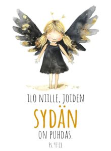 Magneetti "Ilo niille, joiden sydän on puhdas."