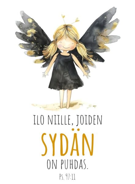 Magneetti "Ilo niille, joiden sydän on puhdas."