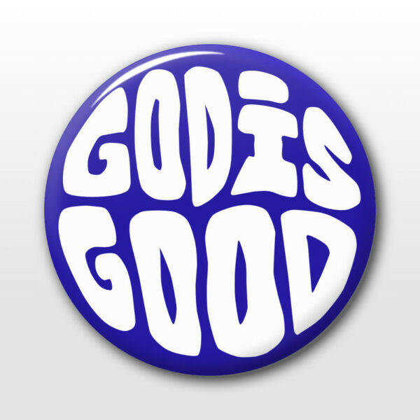 Rintamerkki - God is good, sininen