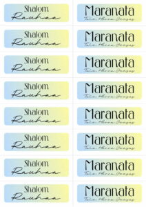 Tarrat - Shalom ja Maranata Tarrat - Shalom ja Maranata